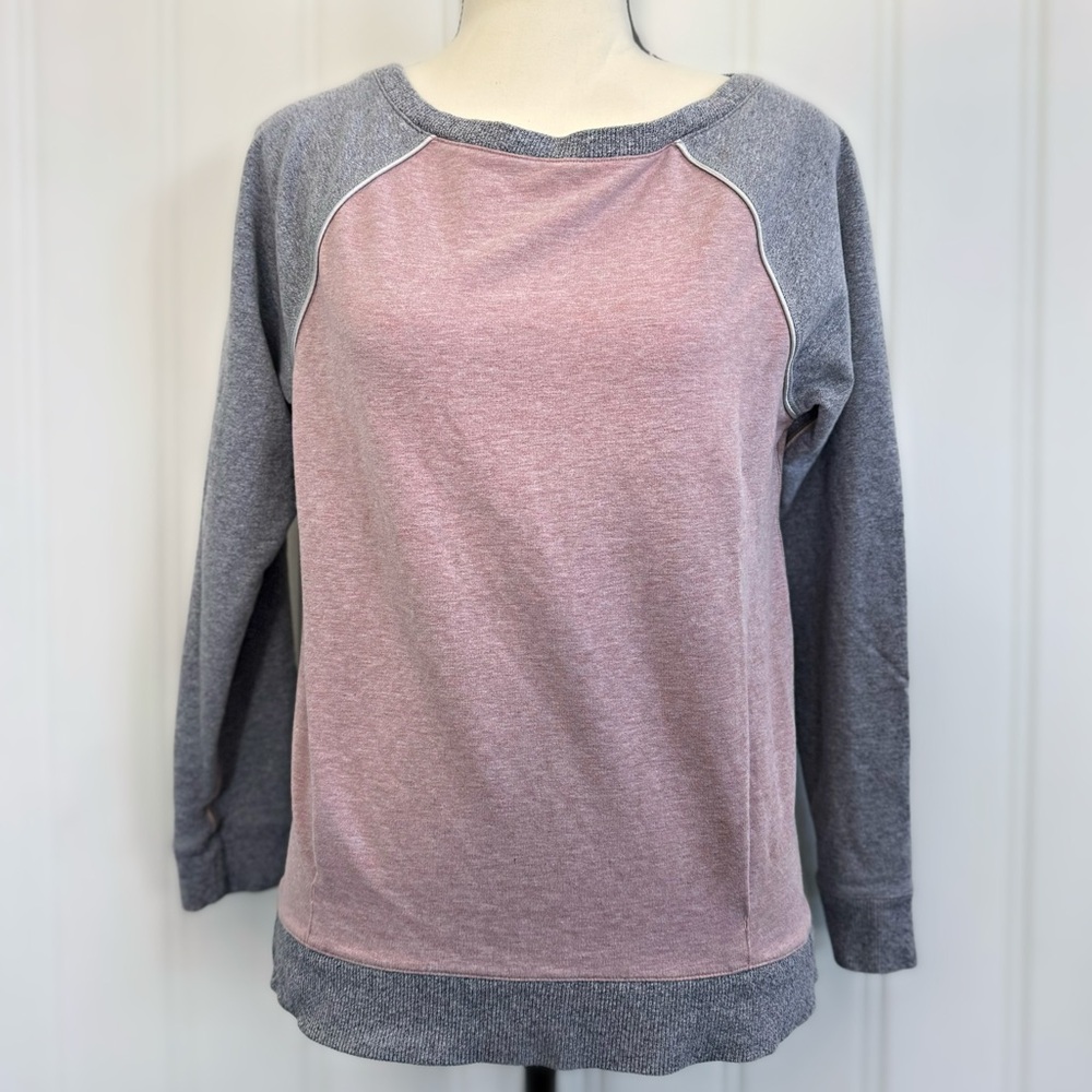 EUC! LULULEMON 🍋 Women’s Crew Love Pullover Heathered Berry/Medium Grey Size 6 - Picture 6 of 10